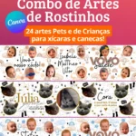 Arquivo Digital Combo de Artes Rostinhos