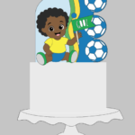 Arquivo de Corte Topo de Bolo Baby Cacheado Copa