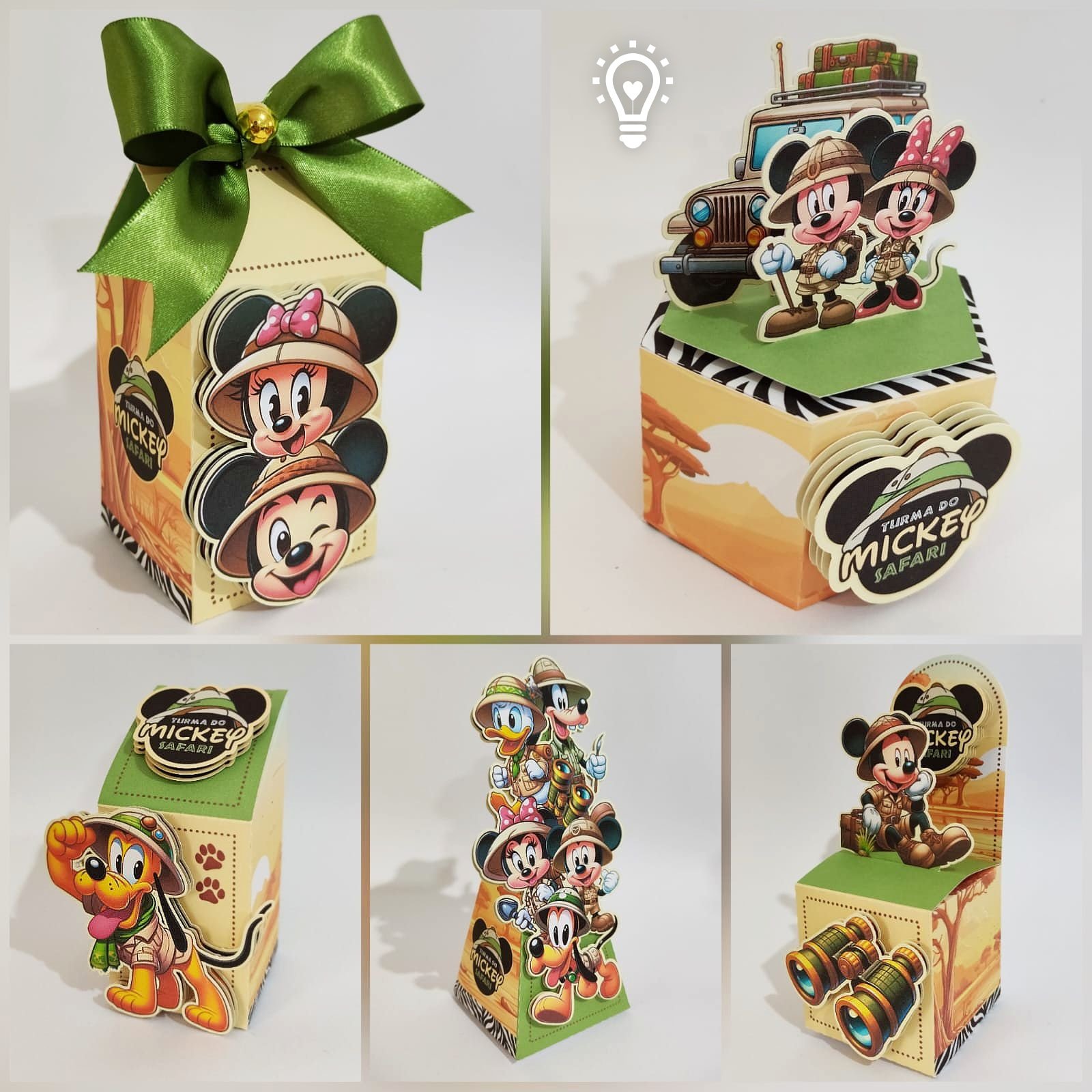 244 - Mickey Safari - Criar BV Arquivo de Corte Kit Festa Mickey Safari - Imagem 1