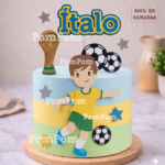 Topo de Bolo Jogador Brasil - Arquivo Digital
