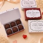 CAIXA PARA BRIGADEIRO 4 ARTES - DIA DOS NAMORADOS - Arquivo de Corte