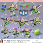 Kit Digital Buzz Lightyear Cute 3D