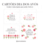 Arquivo de Corte Arte Cartões Dia dos Avós