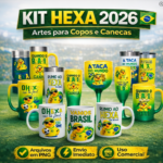 Arquivo Digital Sublimação Hexa Brasil