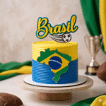 Arquivo de Corte Topo de Bolo Futebol Brasil