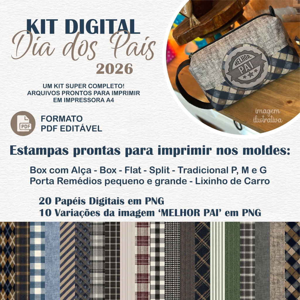 1 - Kit Digital - Pais 2026 Kit Digital Dia dos Pais - Imagem 1