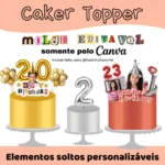 Molde Cake Topper - Arquivo Digital