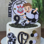 Topo de Bolo - Futebol Menino Corinthians - Arquivo Digital