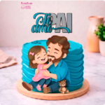 Topo de Bolo - Te Amo Pai - Arquivo Digital