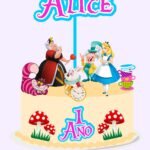 Topo de Bolo - Alice - Arquivo Digital