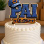 Arquivo De Corte Topo de Bolo Pai Te Amo