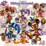 Kit Digital Mickey Carnaval