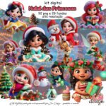 Kit Digital Natal das Princesas
