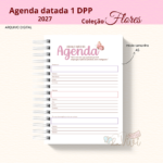 Arquivo Digital Agenda Datada 2027 Coleção Flores