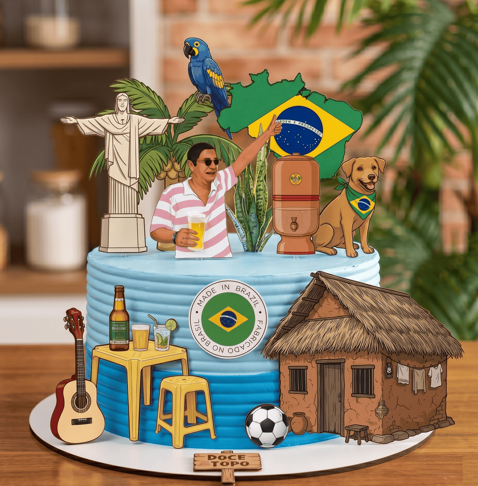 13 - Brasilidades Arquivo de Corte Topo de Bolo Brasilidades - Imagem 1