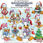 Kit Digital Natal do Pato Donald e Margarida