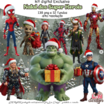 Kit Digital Natal dos Super Heróis