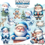 Kit Digital Natal Azul