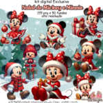 Kit Digita Natal do Mickey e Minnie