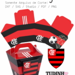 Arquivo De Corte Caixa Sushi Alça Flamengo