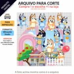 Arquivo de Corte Topo de Bolo Bluey
