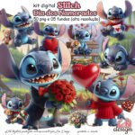 Kit Digital Stitch Dia dos Namorados