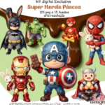 Kit Digital Super Herois Páscoa