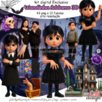 Kit Digital Wandinha Addams