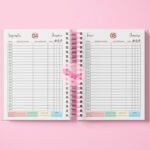 Miolo Agendamento Colorido 2027 - Arquivo Digital