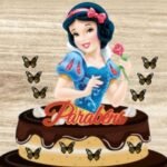 Topo de Bolo - Branca de Neve - Arquivo Digital