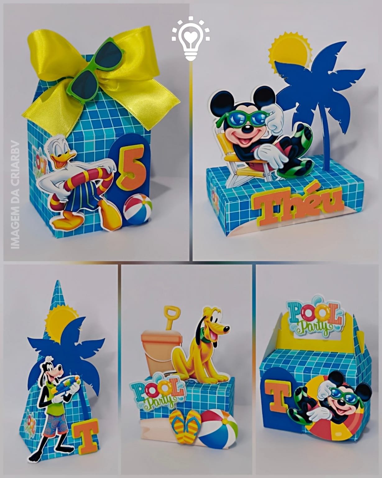 24 - MICKEY POOL PARTY 2 Arquivo De Corte Kit Festa Mickey Pool Party - Imagem 1