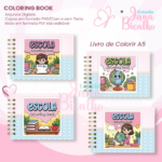 Arquivo Digital Livro A5 de Colorir Horizontal Escola