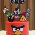 Topo de Bolo - Angry Birds - Arquivo Digital