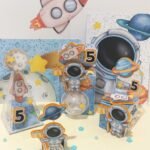 Arquivo de Corte Kit Festa Mesversário - Astronauta Menino