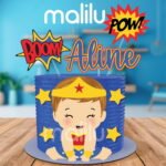 Arquivo de Corte Topo de Bolo Mulher Maravilha Baby Alyne