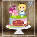 Topo de Bolo - Alice - Arquivo Digital