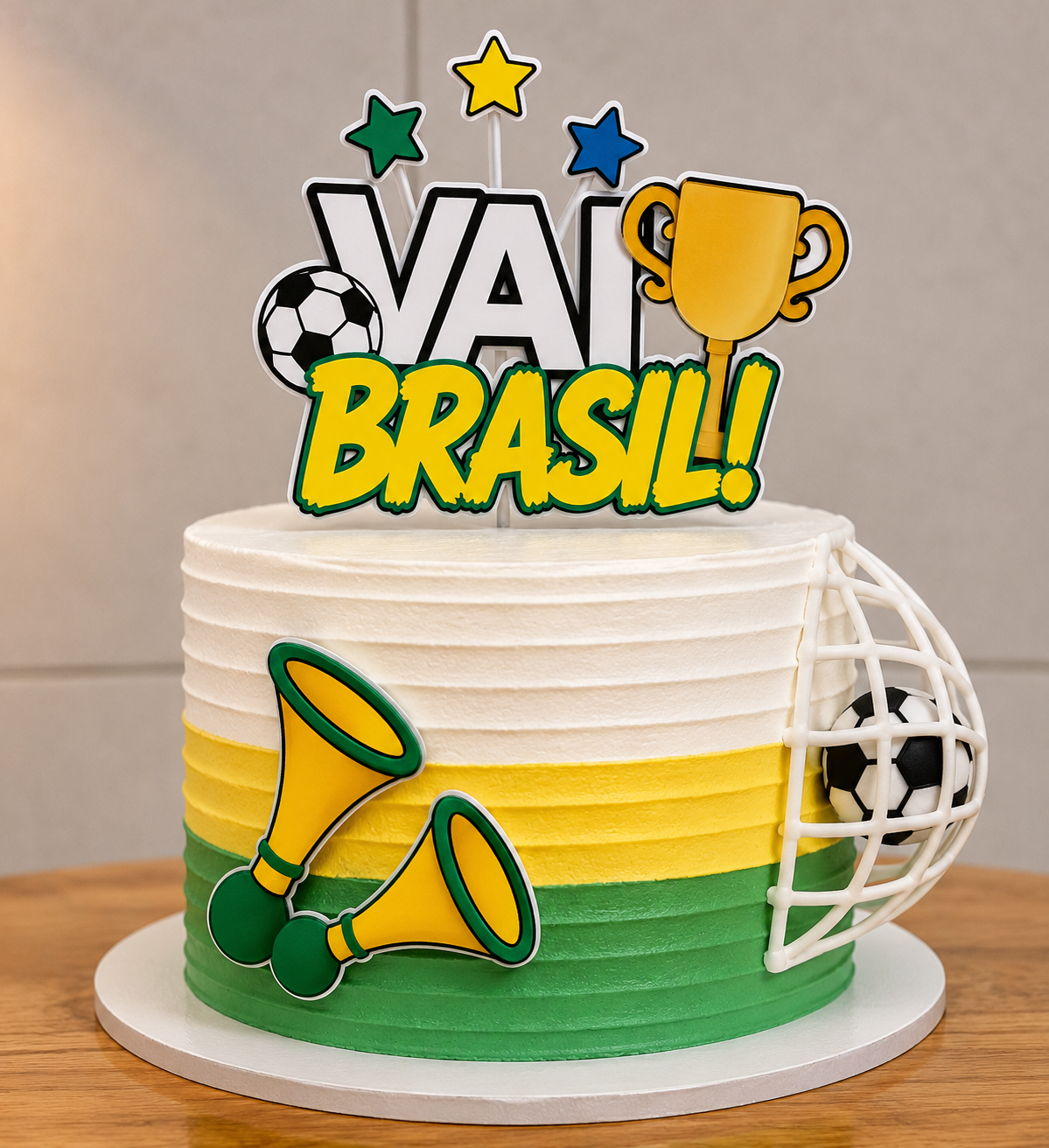 4 - TOPO DE BOLO VAI BRASIL Topo de Bolo - Vai Brasil - Arquivo Digital - Imagem 1