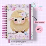 Arquivo Digital Caderno A5 Ovelhinha