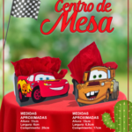 Arquivo De Corte Centro De Mesa - Carros Relâmpago McQ