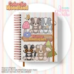 Arquivo Digital Caderno Pautado A5 Coleção Woodland 10