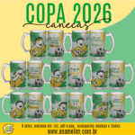 Canecas Copa 2026 - Arquivo Digital
