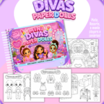 Livro Interativo de Colorir - Mini Divas - Arquivo Digital