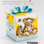 Caixa Cubo - Ursinho Pooh - Arquivo Digital