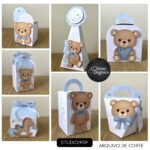 Arquivo de Corte Kit Festa CHÁ DE BEBE URSINHO AZUL