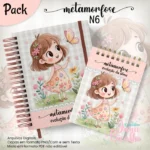 Arquivo Digital Caderno Pautado A5+Bloquinho A6 Metamorfose 6