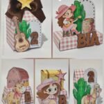 Arquivo De Corte Kit Festa Cowgirl Faroste Aquarela