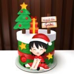 Arquivo de Corte Topo de Bolo Natal Menina