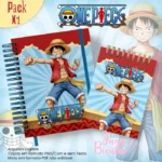 Arquivo Digital Caderno Pautado A5+Bloquinho A6 One Piece 1