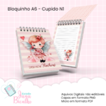 Arquivo Digital Capas e Miolo Bloquinho A6 Cupido 1