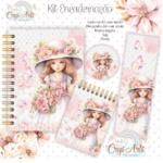 Arquivo Digital Coleção Menina Floral Rosa